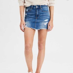 American Eagle High Waisted Jean Skirt